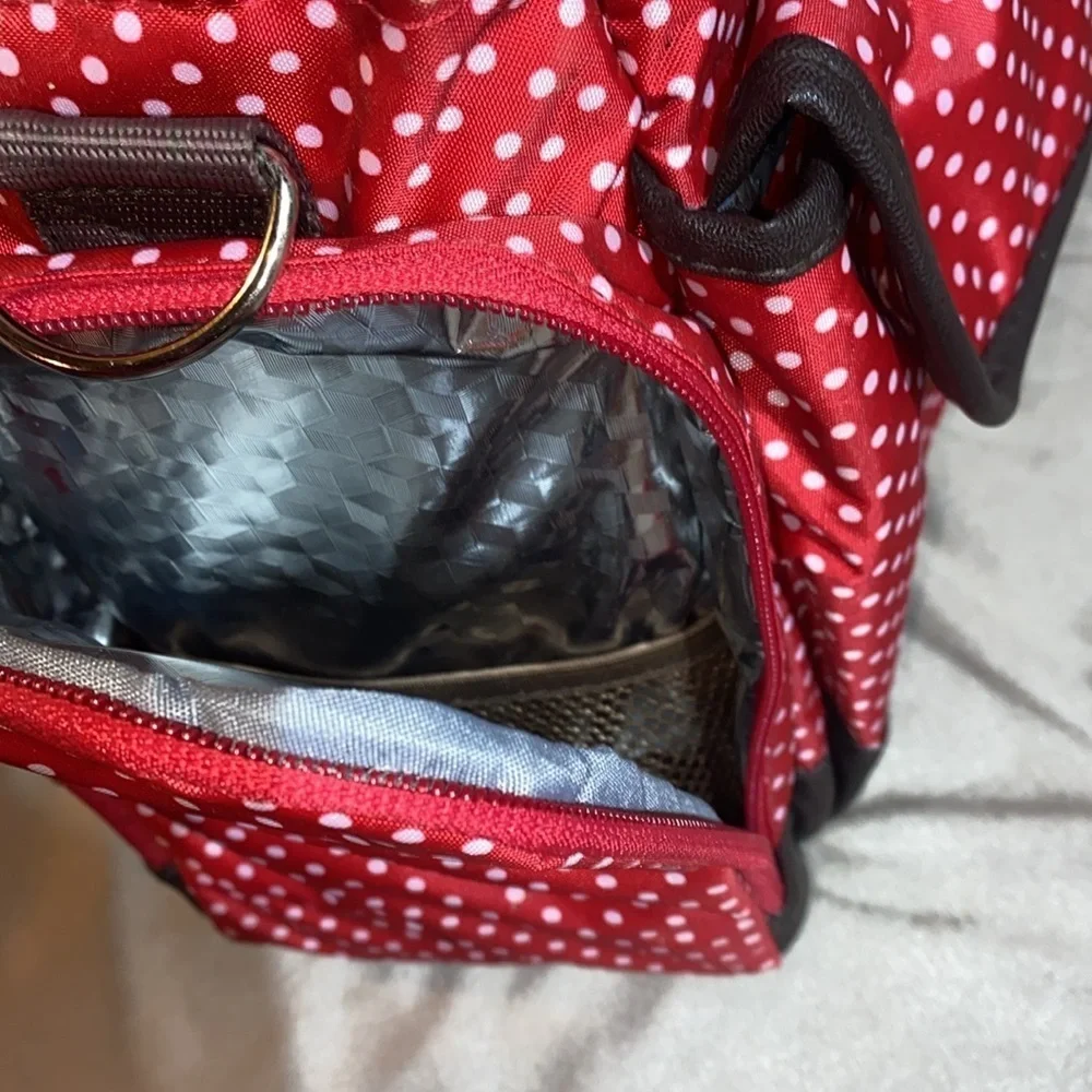 Westlife white and red polkadot diaper bag 🆕